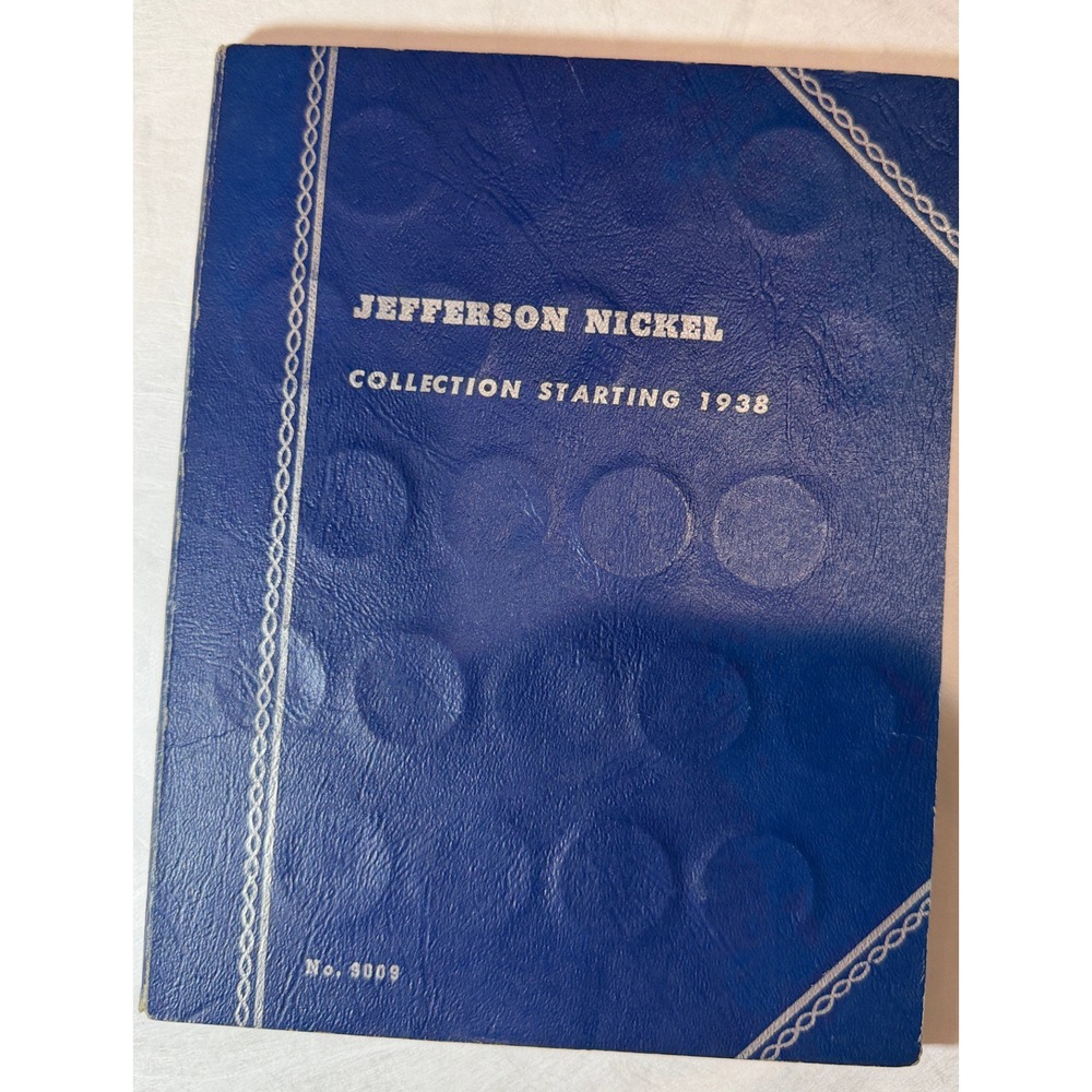 Jefferson Nickel Lot 62 Coins Whitman Album 13 Silver War Nickels 1938-1963